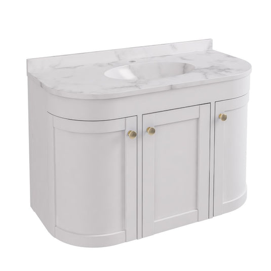 Eastbrook Hardwick 900mm Wall Hung Vanity Unit Matt White | 36.2015