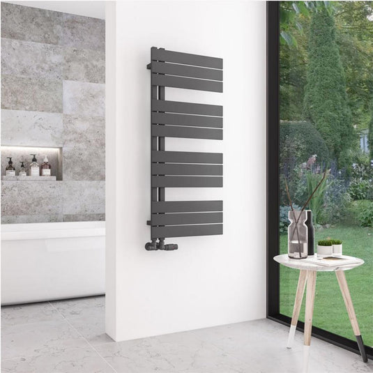 Eastbrook Helmsley 1150 x 500mm Towel Rail Matt Anthracite | 89.0632