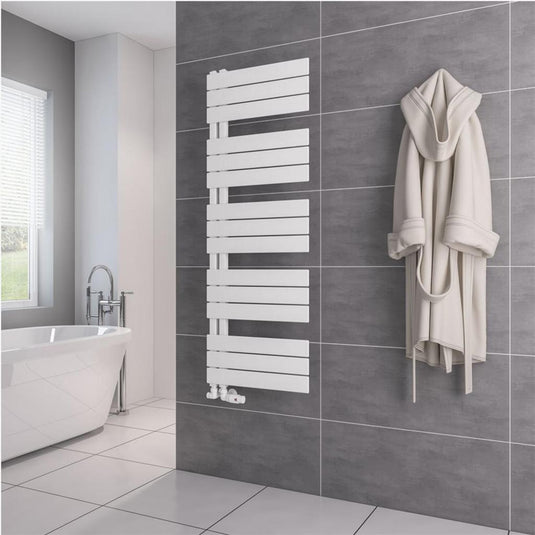 Eastbrook Helmsley 1400 x 500mm Towel Rail Matt White | 89.0618