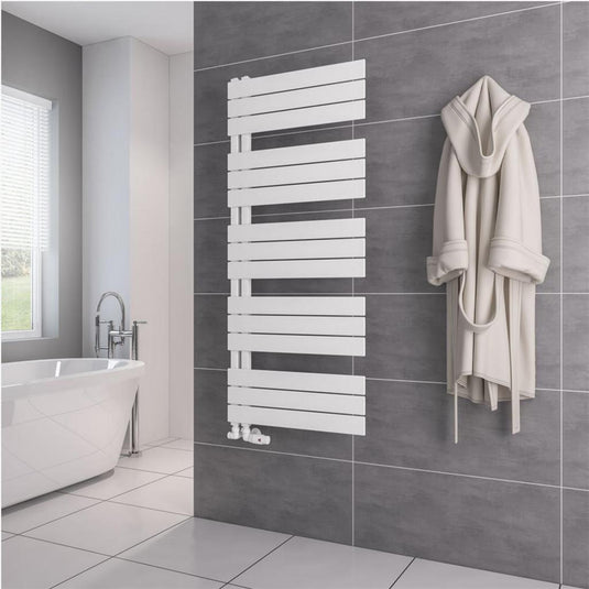 Eastbrook Helmsley 1400 x 600mm Towel Rail Matt White | 89.0619
