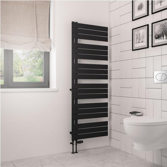 Eastbrook Helmsley 1640 x 600mm Towel Rail Matt Black | 89.0645