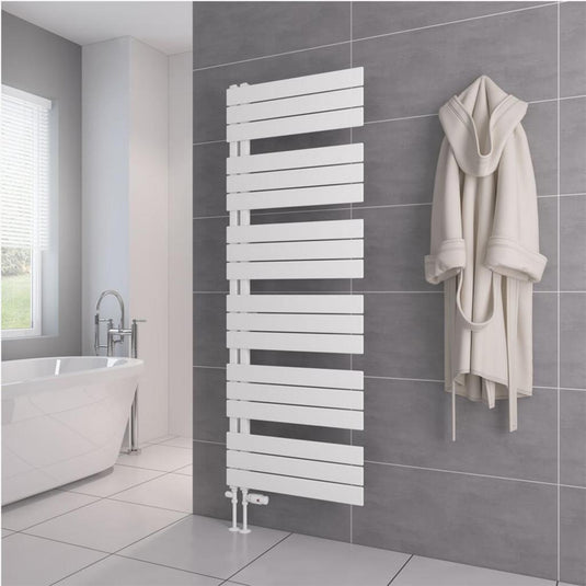 Eastbrook Helmsley 1640 x 600mm Towel Rail Matt White | 89.0621