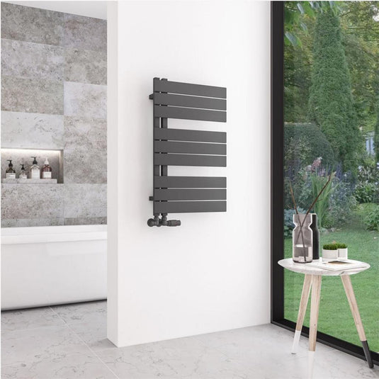 Eastbrook Helmsley 800 x 500mm Towel Rail Matt Anthracite | 89.0630