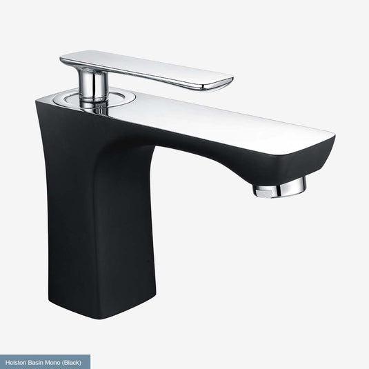 Eastbrook Helston Basin Mono inc Waste Chrome Matt Black | 93.0076