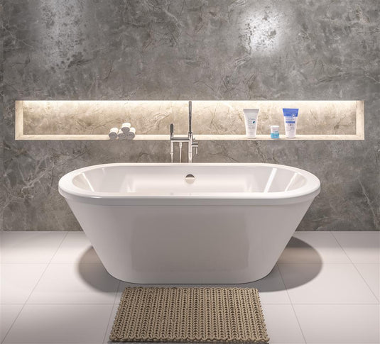 Eastbrook Humber 1700 x 755mm (4mm) Freestanding Bath White | 42.0162
