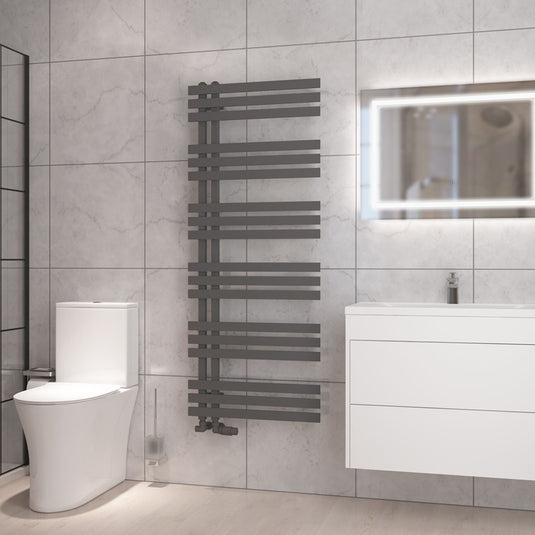 Eastbrook Hurley Towel Rail 1500x600mm Matt Anthracite | 89.1736