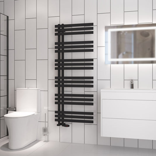 Eastbrook Hurley Towel Rail 1500x600mm Matt Black | 89.1738