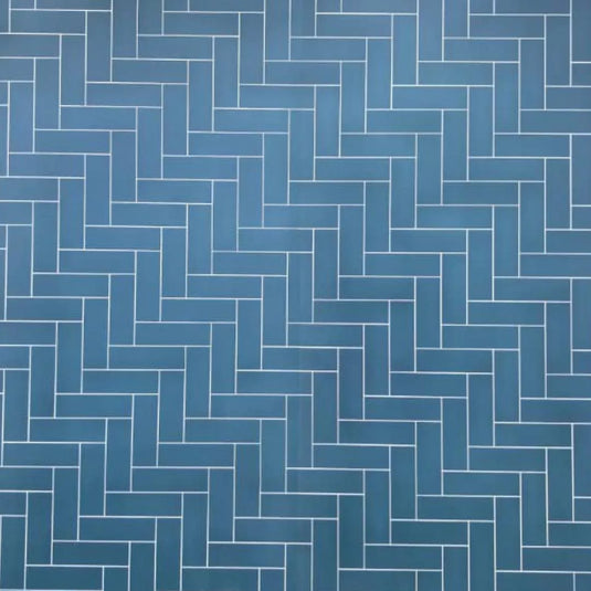 Eastbrook Hydropanels PVC Satinpanel 1000 x 2400mm Herringbone Vertical Cutline Satin Blue | 20.0027 - Envy Bathrooms Ltd