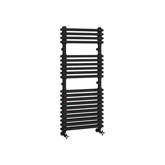 Eastbrook Imperia 2 1140 x 500mm Column Towel Multirail Matt Black | 41.0833