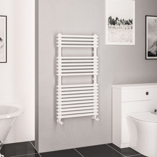 Eastbrook Imperia 2 1140 x 600mm Column Towel Multirail Gloss White | 41.0820