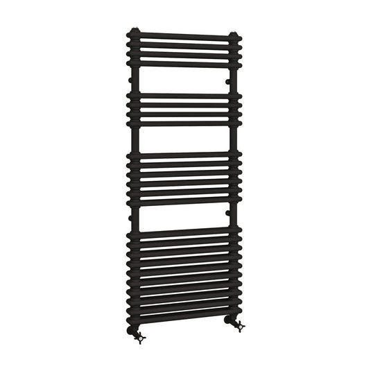 Eastbrook Imperia 2 1430 x 600mm Column Towel Multirail Matt Black | 41.0837