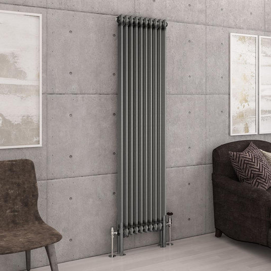 Eastbrook Imperia 2 1800 x 470mm Column Radiator Bare Metal | 41.0423