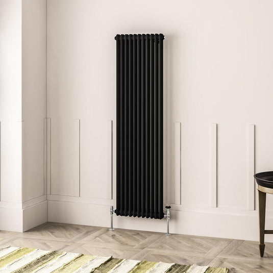 Eastbrook Imperia 2 1800 x 515mm Column Radiator Matt Black | 41.0933