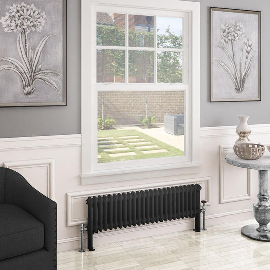 Eastbrook Imperia 2 300 x 1145mm Column Radiator Matt Black | 41.0749