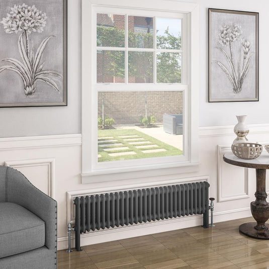 Eastbrook Imperia 2 300 x 1370mm Column Radiator Matt Anthracite | 41.0393