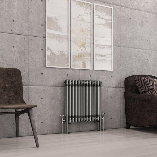 Eastbrook Imperia 2 600 x 605mm Column Radiator Bare Metal | 41.0419
