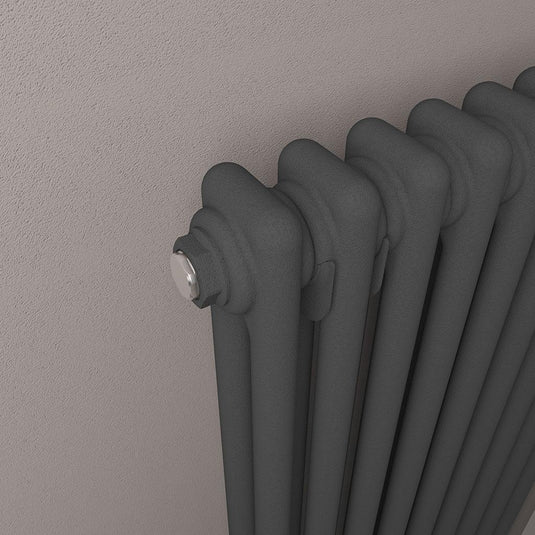 Eastbrook Imperia 2 600 x 605mm Column Radiator Matt Anthracite | 41.0344