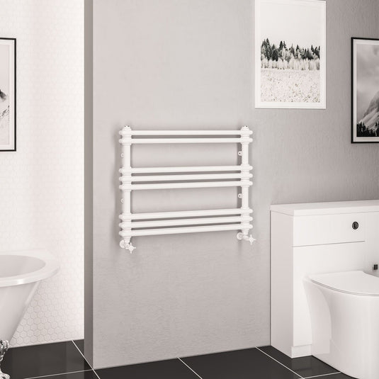 Eastbrook Imperia 2 612 x 800mm Column Towel Multirail Gloss White | 41.0814