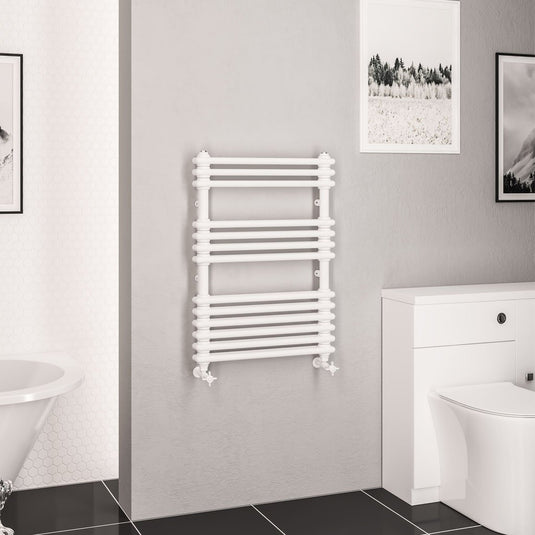 Eastbrook Imperia 2 832 x 600mm Column Towel Multirail Gloss White | 41.0819