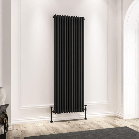 Eastbrook Imperia 3 1800 x 605mm Column Radiator Matt Black | 41.0983