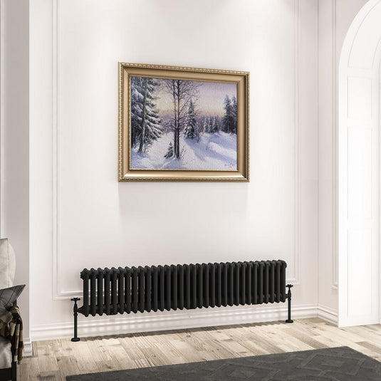 Eastbrook Imperia 3 300 x 1460mm Column Radiator Matt Black | 41.0950