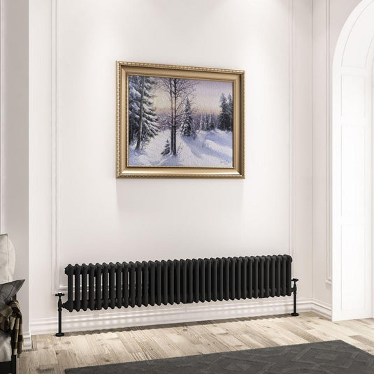 Eastbrook Imperia 3 300 x 1640mm Column Radiator Matt Black | 41.0951