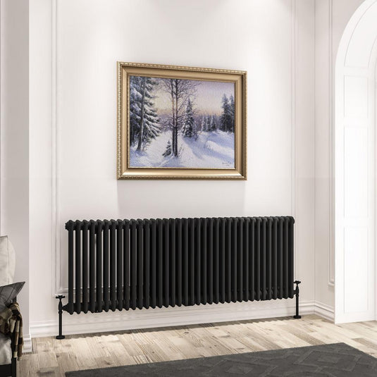 Eastbrook Imperia 3 600 x 1640mm Column Radiator Matt Black | 41.0971
