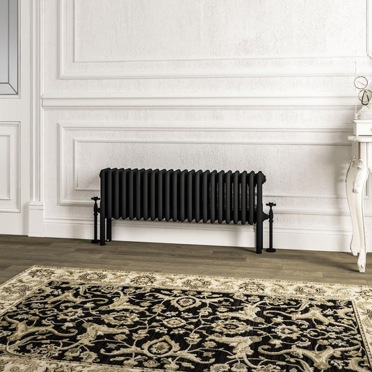 Eastbrook Imperia 4 300 x 1010mm Column Radiator Matt Black | 41.1043