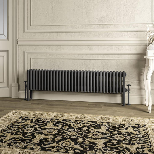 Eastbrook Imperia 4 300 x 1460mm Column Radiator Matt Anthracite | 41.1040