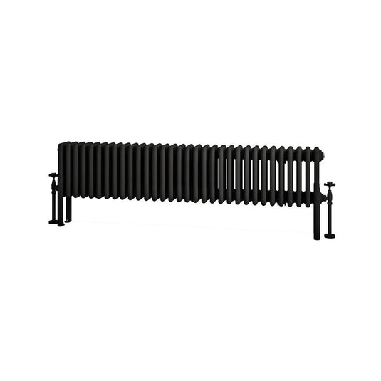 Eastbrook Imperia 4 300 x 1460mm Column Radiator Matt Black | 41.1046