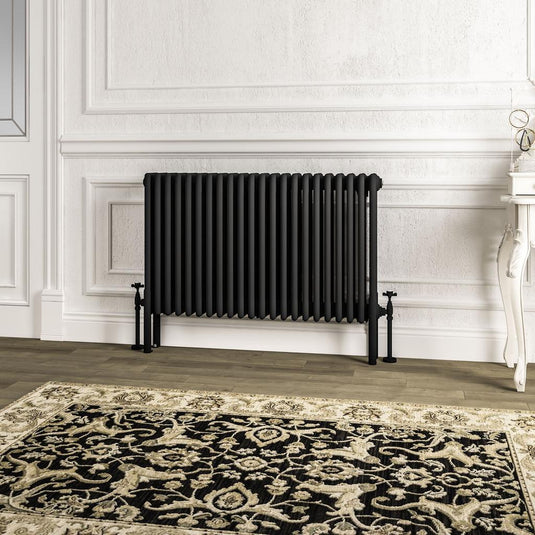 Eastbrook Imperia 4 600 x 1010mm Column Radiator Matt Black | 41.1062