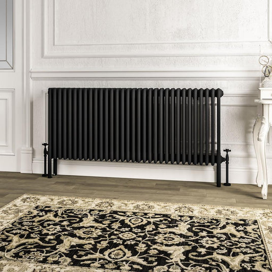 Eastbrook Imperia 4 600 x 1460mm Column Radiator Matt Black | 41.1064