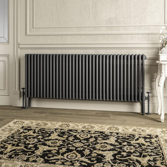 Eastbrook Imperia 4 600 x 1640mm Column Radiator Matt Anthracite | 41.1059