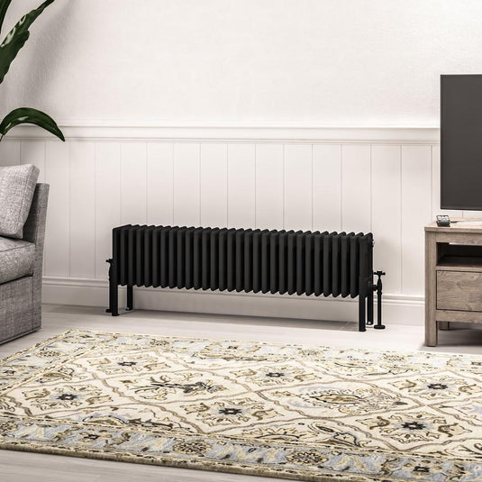 Eastbrook Imperia 6 300 x 1370mm Column Radiator Matt Black | 41.1080