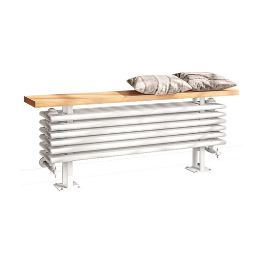 Eastbrook Imperia 6 480 x 1200mm Column Bench Radiator Gloss White | 41.1106