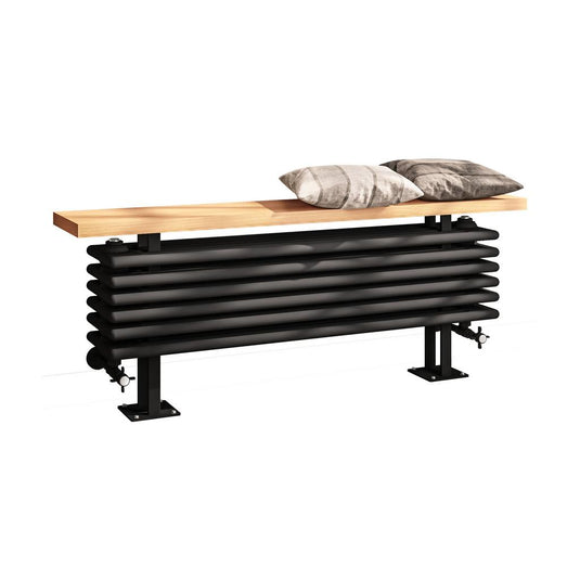 Eastbrook Imperia 6 480 x 1200mm Column Bench Radiator Matt Black | 41.1110