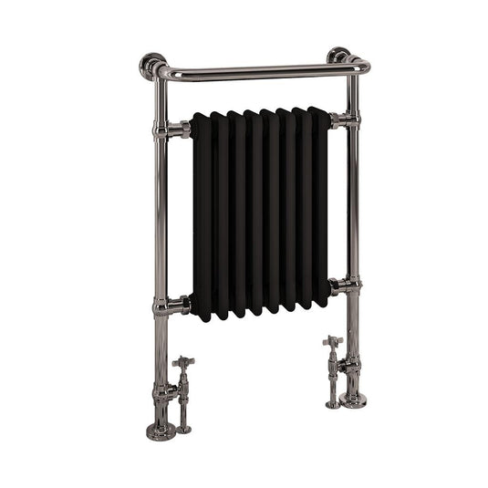 Eastbrook Isbourne Traditional 940 x 600mm Towel Radiator Chrome/Matt Black | 41.1023