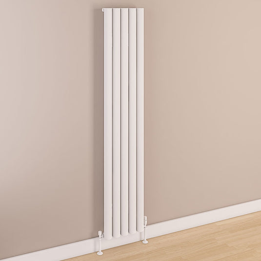 Eastbrook Kelmscott 1800 x 345mm Aluminium Radiator Matt White | 89.0253