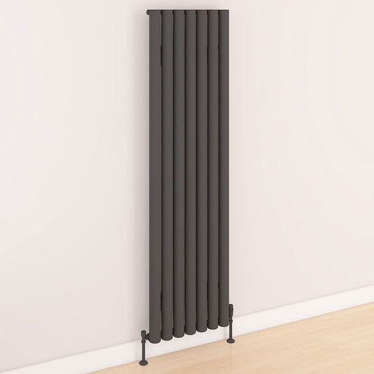 Eastbrook Kelmscott 1800 x 485mm Aluminium Radiator Matt Anthracite | 89.0264