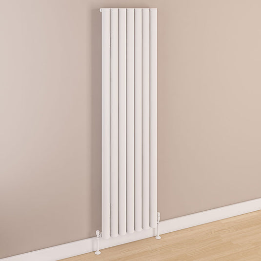 Eastbrook Kelmscott 1800 x 485mm Aluminium Radiator Matt White | 89.0255