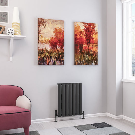 Eastbrook Kelmscott 600 x 485mm Aluminium Radiator Matt Anthracite | 89.0256