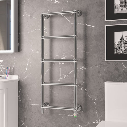 Eastbrook Kennet 1200 x 500mm Dry Element Towel Rail Chrome | 47.0049