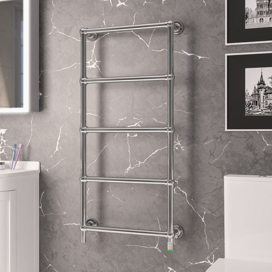 Eastbrook Kennet 1200 x 600mm Dry Element Towel Rail Chrome | 47.0050