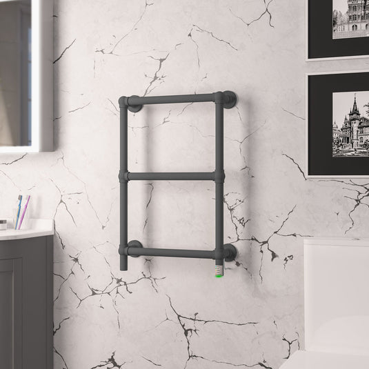 Eastbrook Kennet 700 x 500mm Dry Element Towel Rail Matt Anthracite | 47.0043