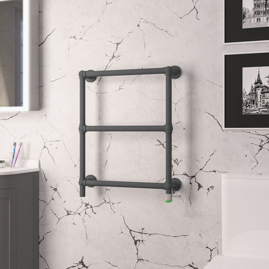 Eastbrook Kennet 700 x 600mm Dry Element Towel Rail Matt Anthracite | 47.0044