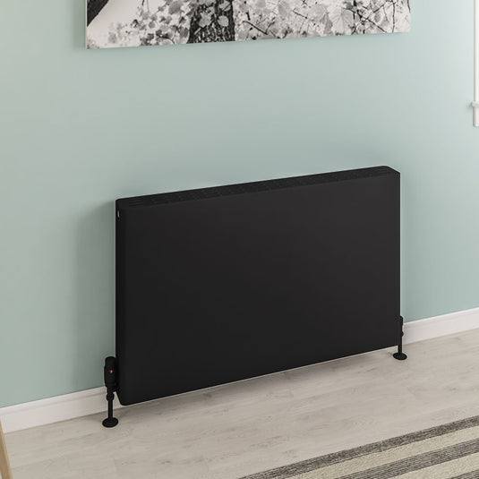 Eastbrook Keynsham Type 22 600 x 1000mm Panel Radiator with Flat Designer Cover Matt Black | 25.7014