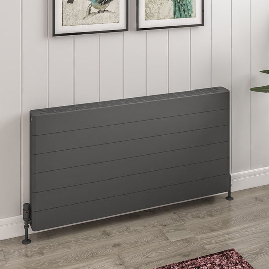 Eastbrook Keynsham Type 22 600 x 1200mm Panel Radiator with Lined Designer Cover Matt Anthracite | 25.7026