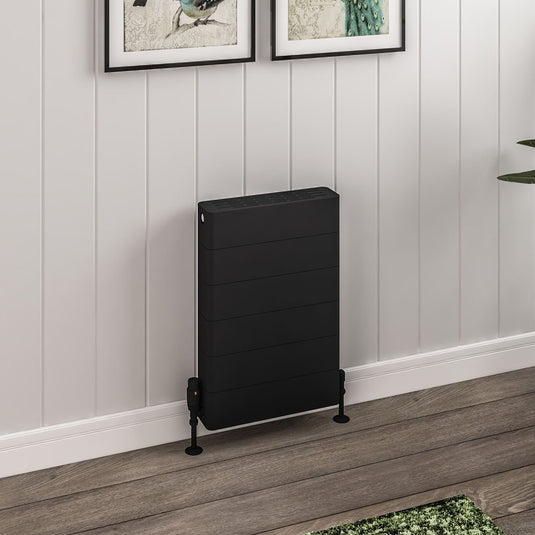 Eastbrook Keynsham Type 22 600 x 400mm Panel Radiator with Lined Designer Cover Matt Black | 25.7027