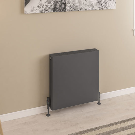 Eastbrook Keynsham Type 22 600 x 600mm Panel Radiator with Flat Designer Cover Matt Anthracite | 25.7007
