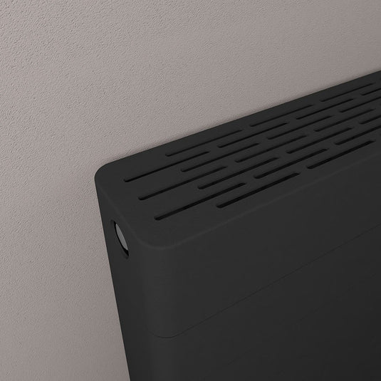 Eastbrook Keynsham Type 22 600 x 600mm Panel Radiator with Lined Designer Cover Matt Black | 25.7028